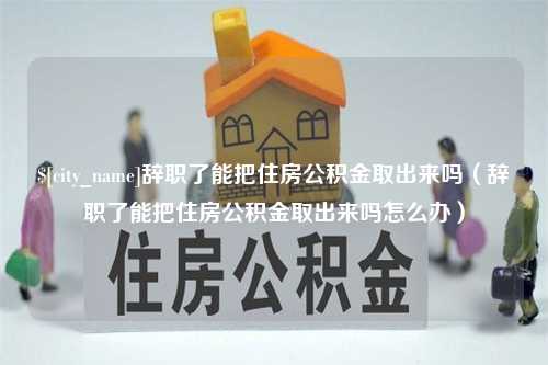 韶关辞职了能把住房公积金取出来吗（辞职了能把住房公积金取出来吗怎么办）